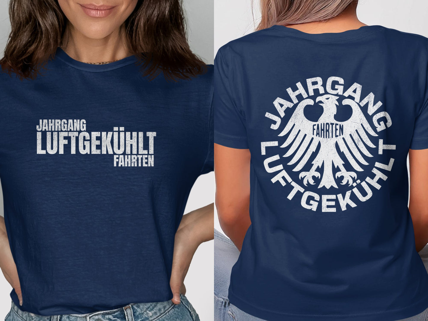 Vintage Jahrgang Luftgekuhlt Fahrten T-shirt product type