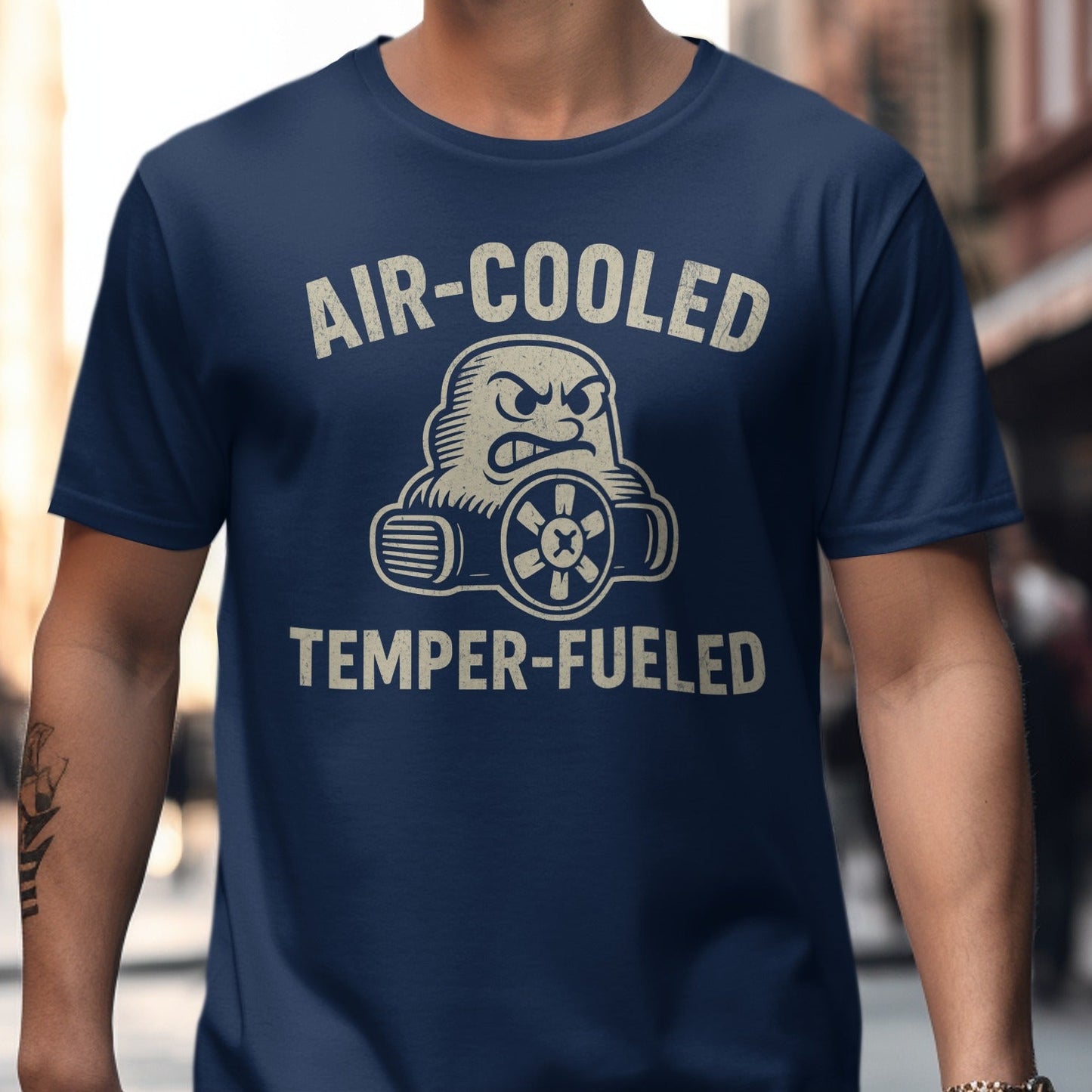 Air-Cooled Temper-Fueled Graphic T-shirt Product