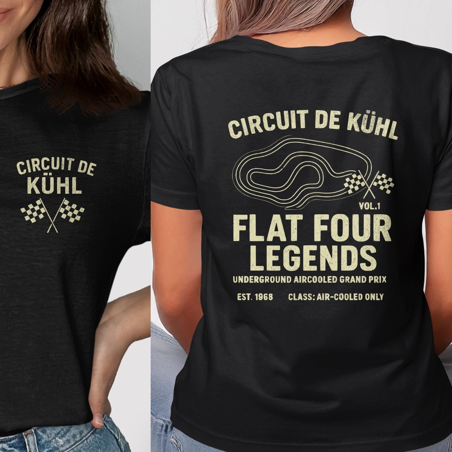 Circuit De Kühl Flat Four Legends Black T-shirt product type