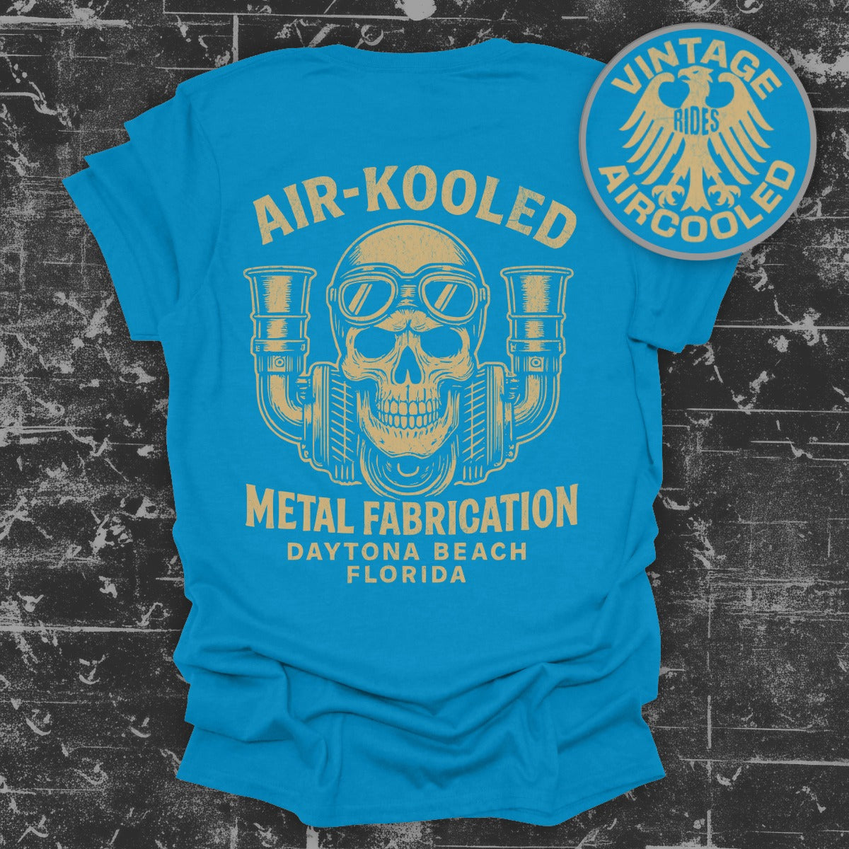 Air Kooled Vintage Skull Graphic Tee product type