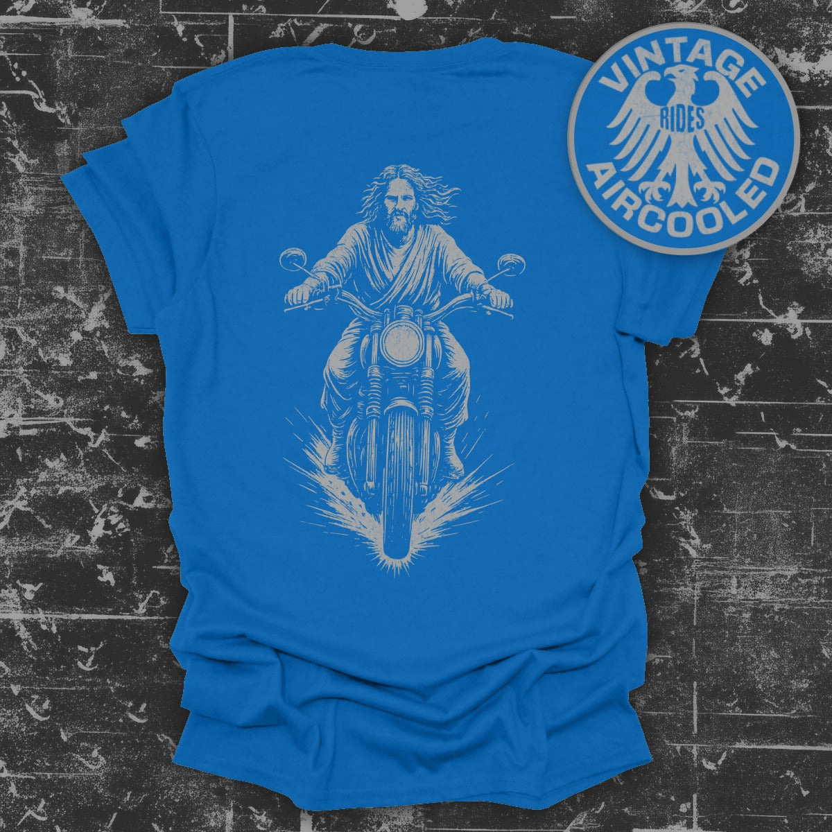 Vintage Rides Aircooled Motorcycle Graphic T Shirt product type