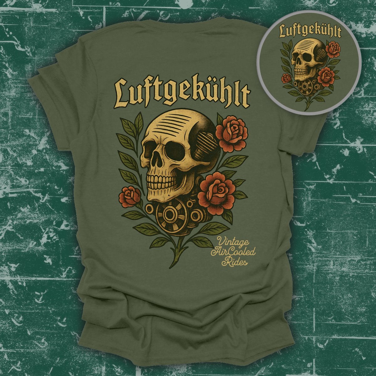 Luftgekühlt Skull Design Vintage Air Cooled Rides product