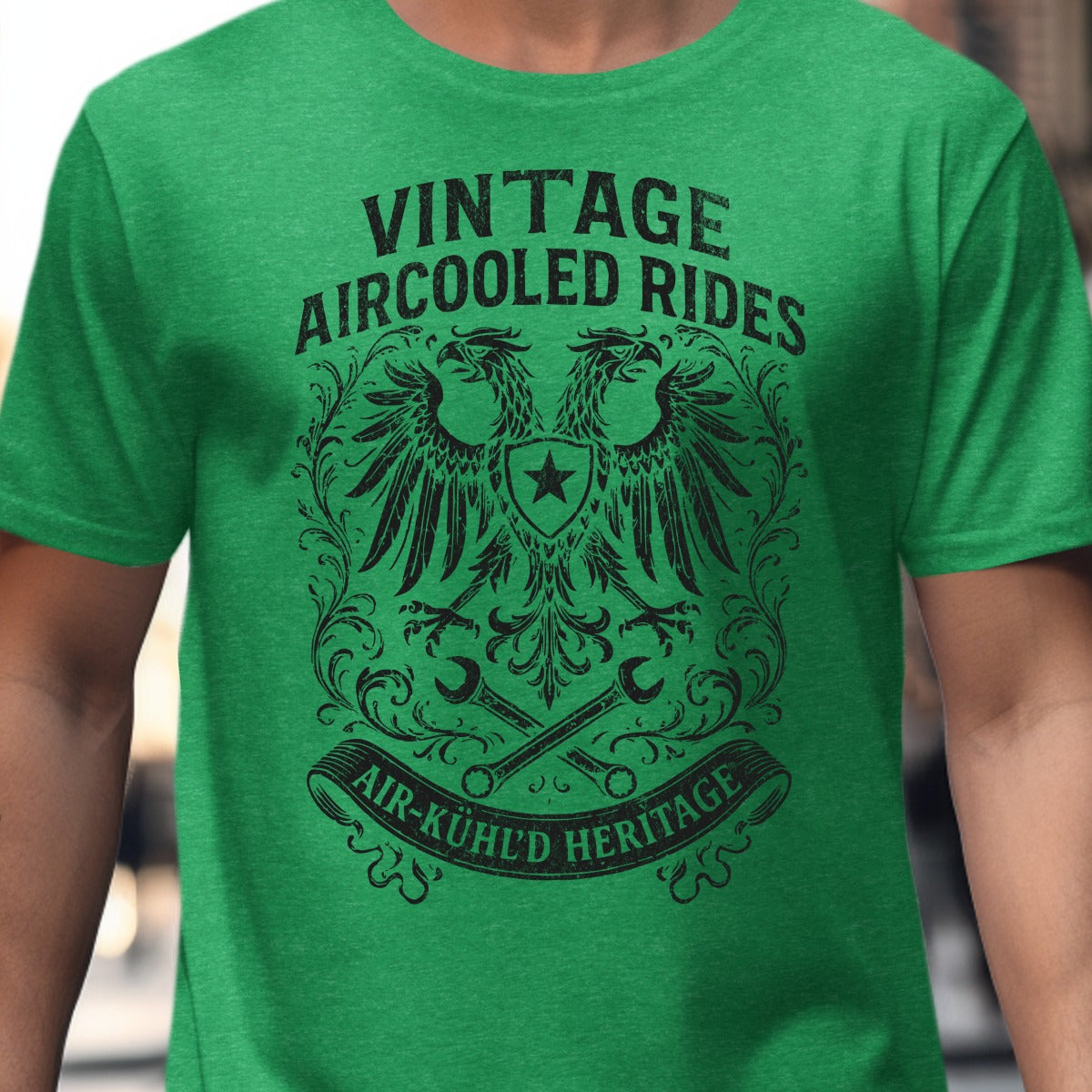 Vintage Aircooled Rides T-Shirt with Eagle Design