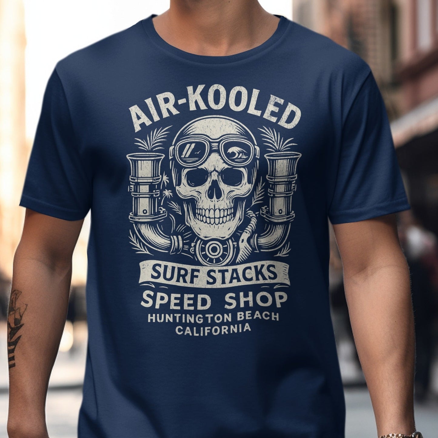 Air-Kooled Surf Stacks Speed Shop T-shirt product