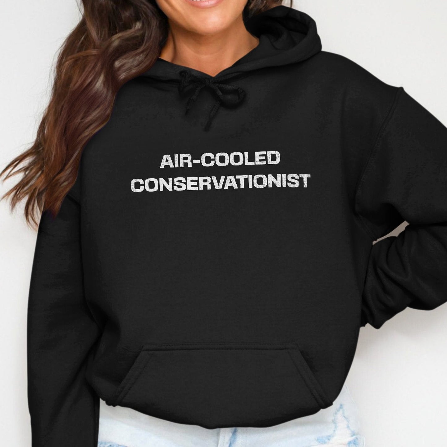 Air-Cooled Conservationist Black Hooded Sweatshirt product type