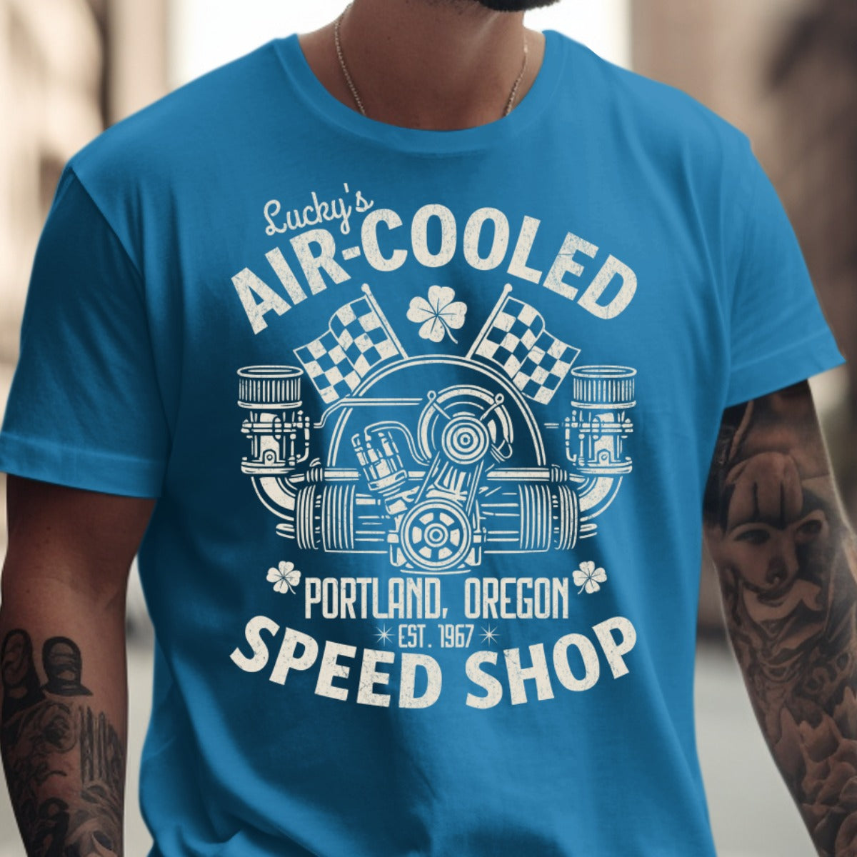 Lucky's Air-Cooled Speed Shop T-Shirt product type