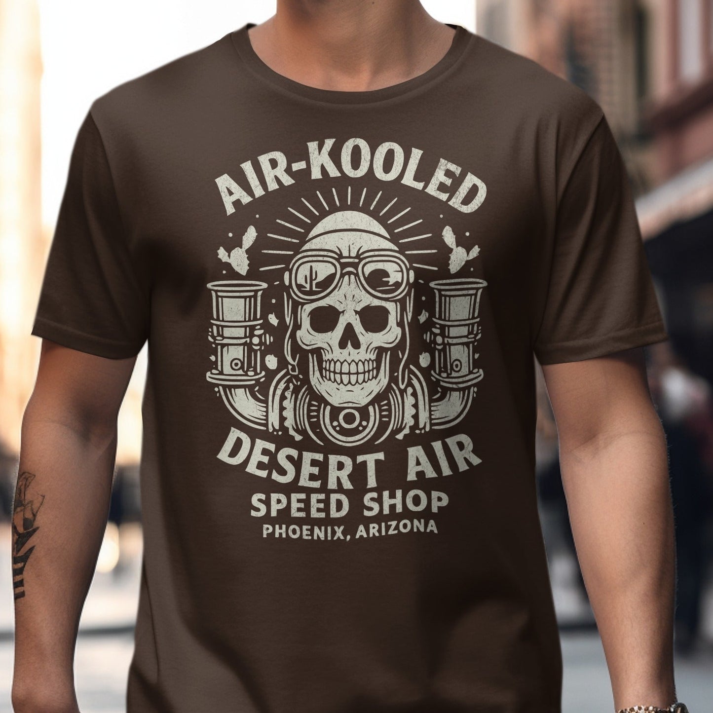 Air-Kooled Desert Air Speed Shop Graphic T-Shirt product