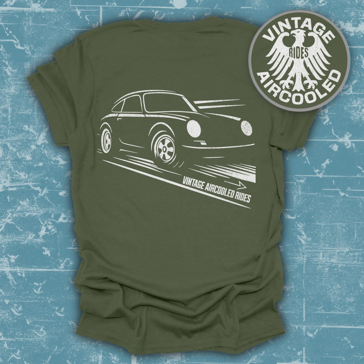 Vintage Aircooled Rides Graphic Tee Shirt product type