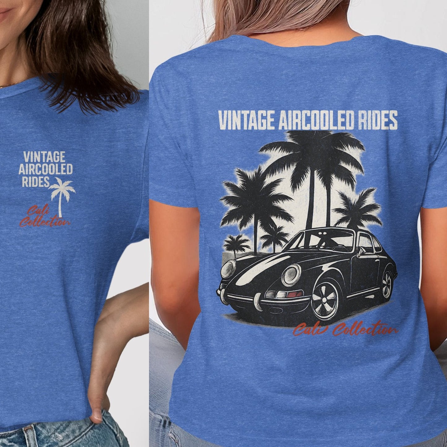 Vintage Aircooled Rides Car Graphic Print T-shirt
