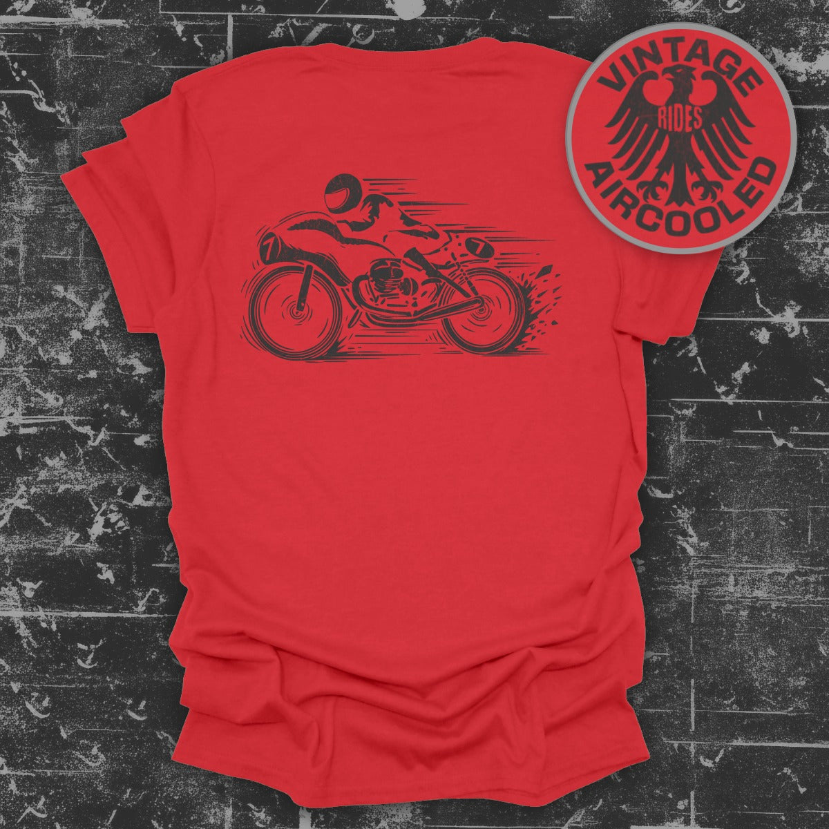 Vintage Rides Aircooled Motorcycle T-Shirt product