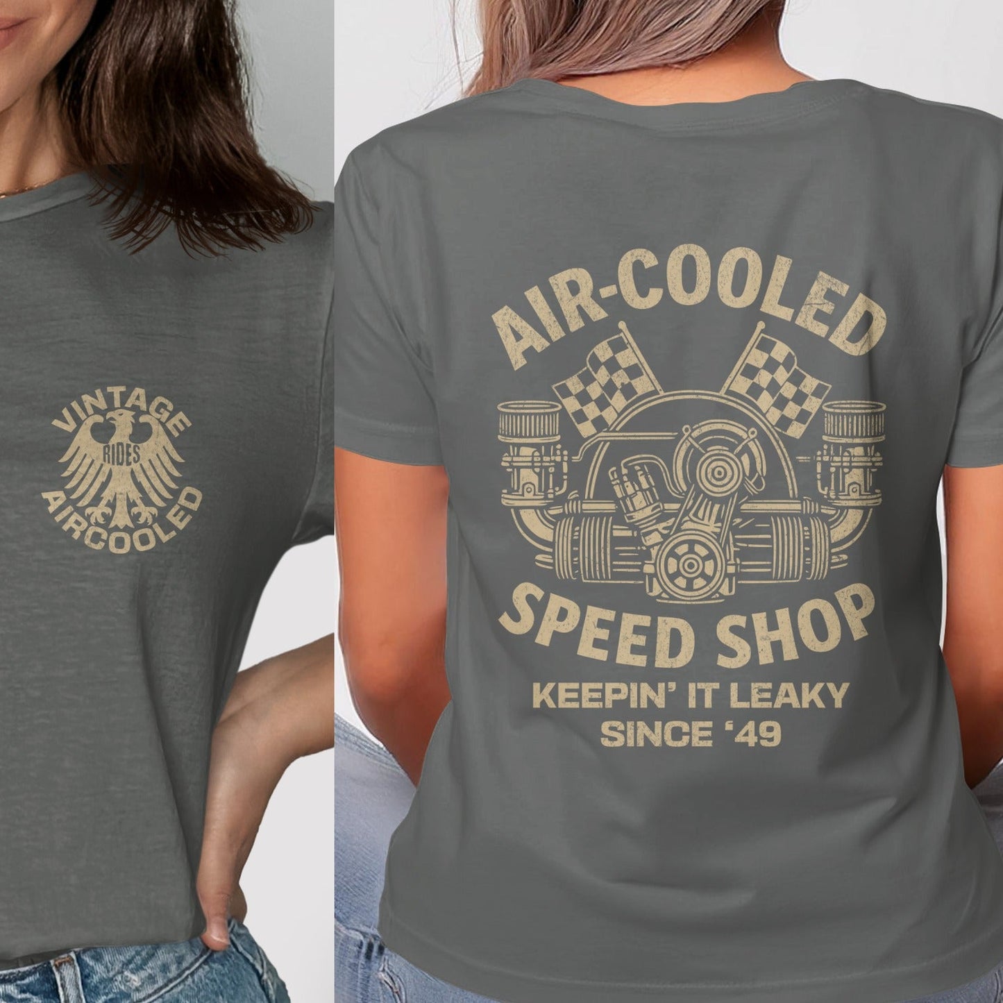 Air-Cooled Speed Shop Vintage Print T-Shirt product type