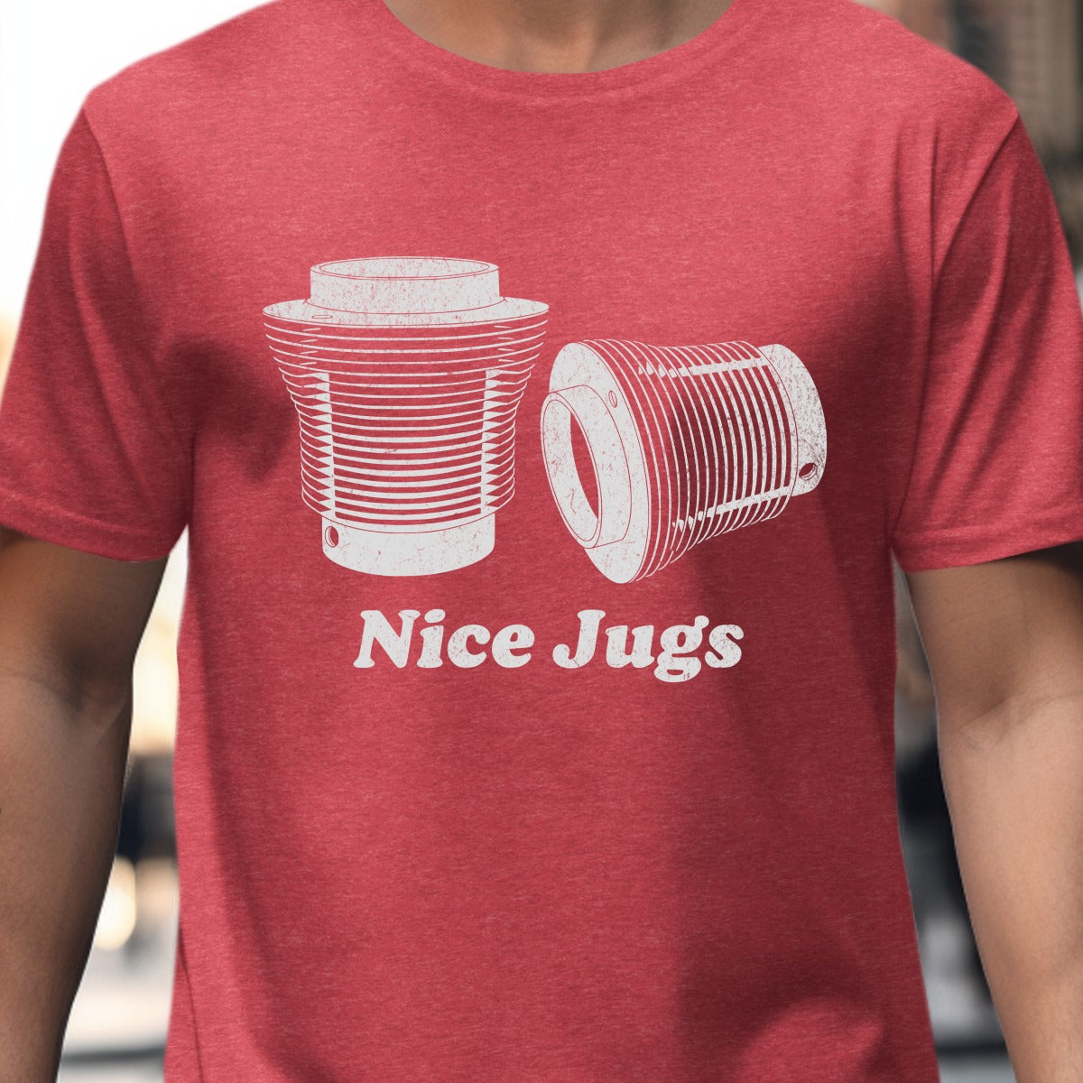 Nice Jugs Graphic Red T-Shirt product