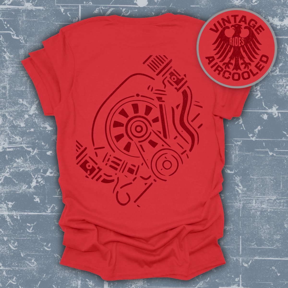 Vintage Rides Aircooled Engine Design T-shirt product type