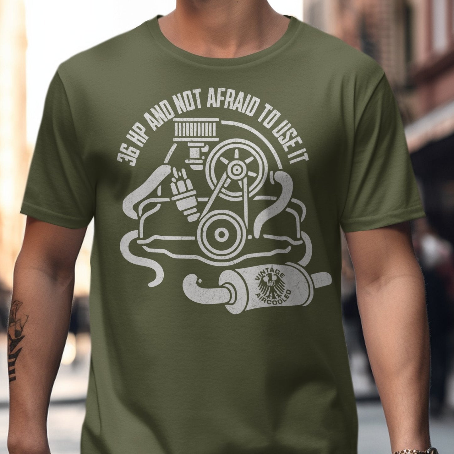 36 HP and Not Afraid to Use It Cool Graphic T-Shirt product