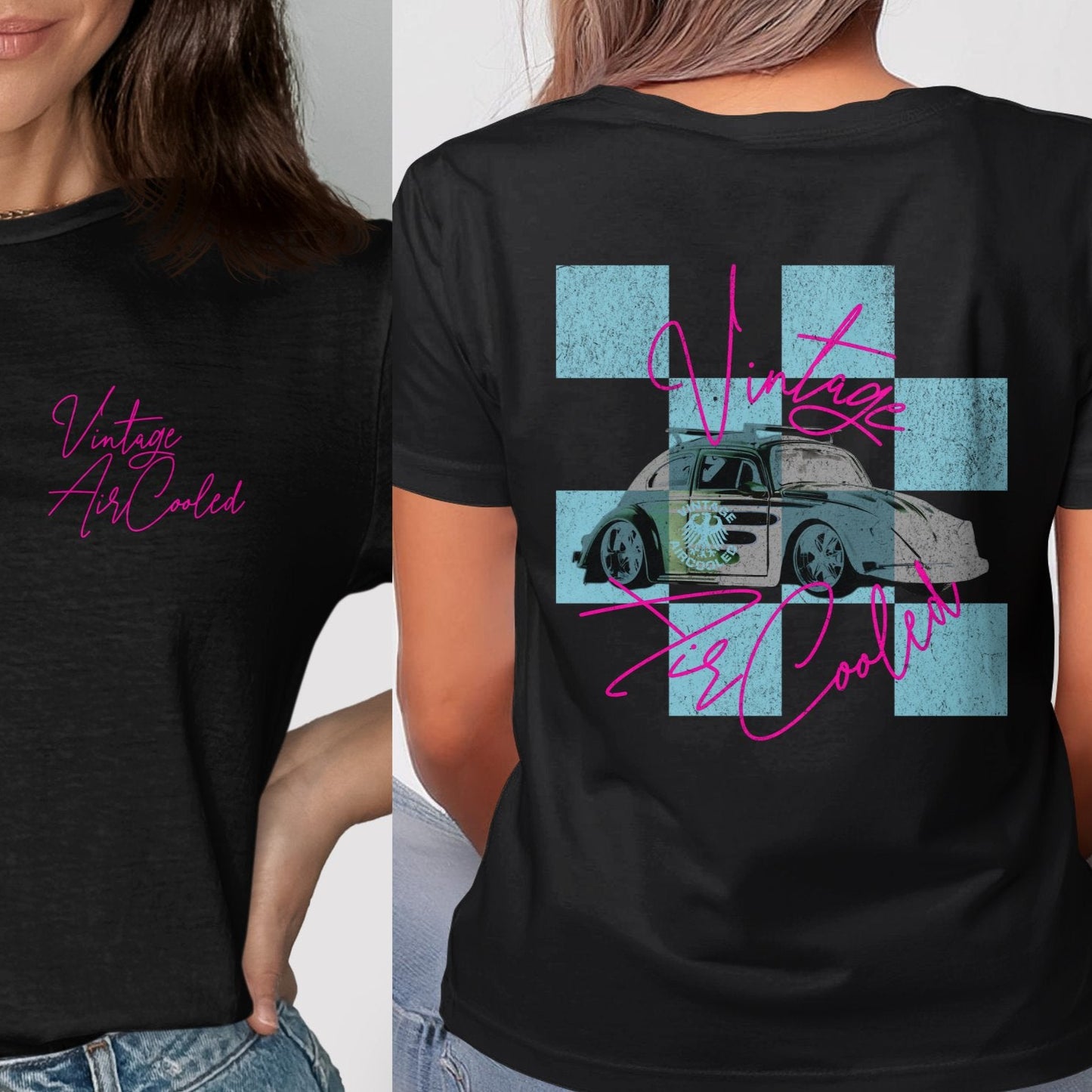 Vintage Air Cooled Car Themed Graphic T-shirt product