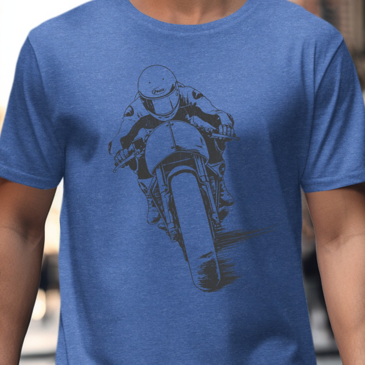 Motorcycle Racing Graphic T-shirt Unique Apparel Product