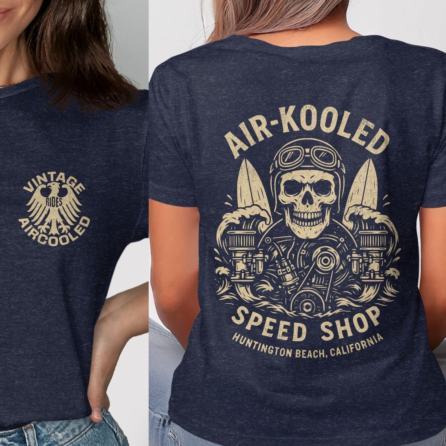 Vintage Air-Cooled Speed Shop Graphic Tee product