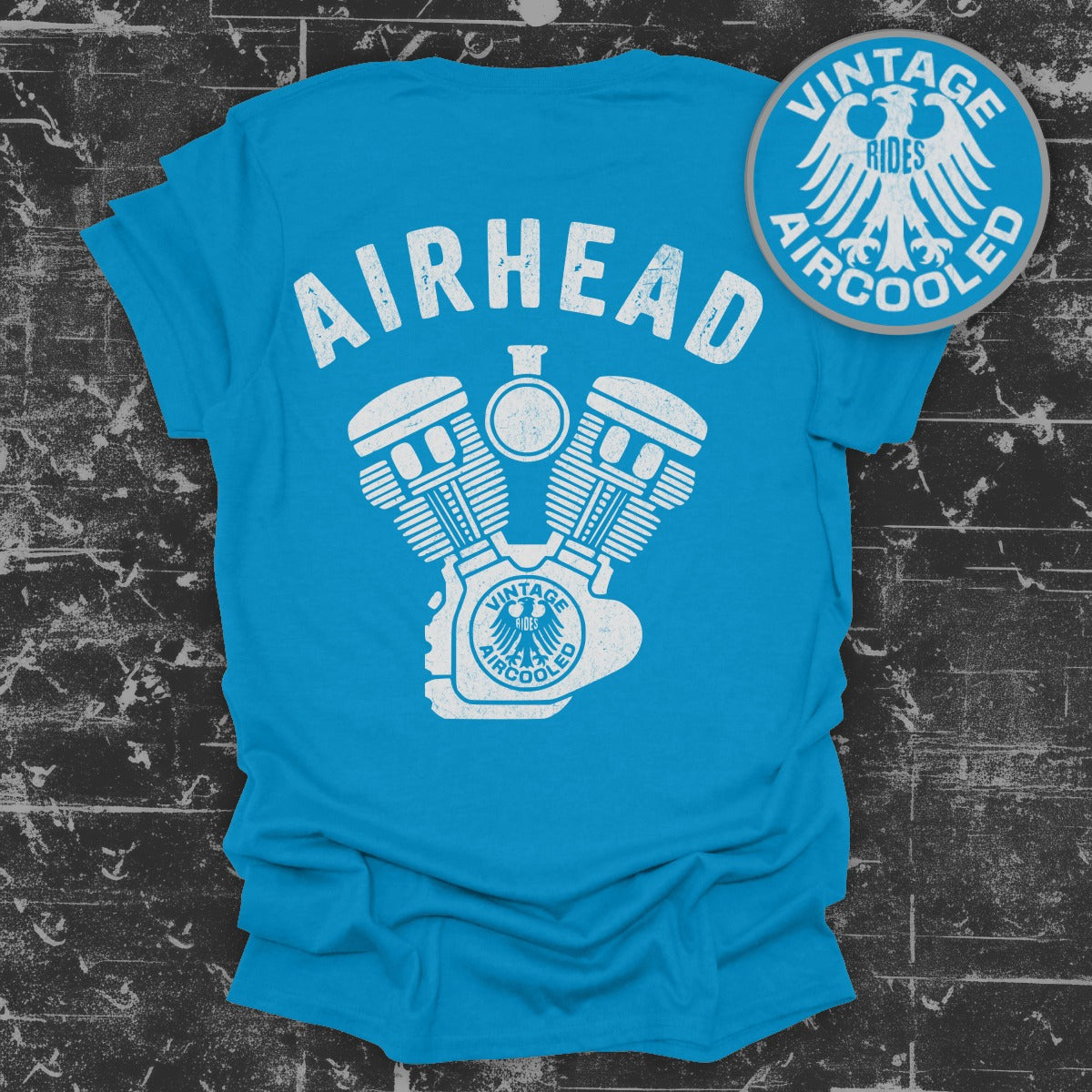 Vintage Rides Aircooled Airhead Graphic T-shirt product