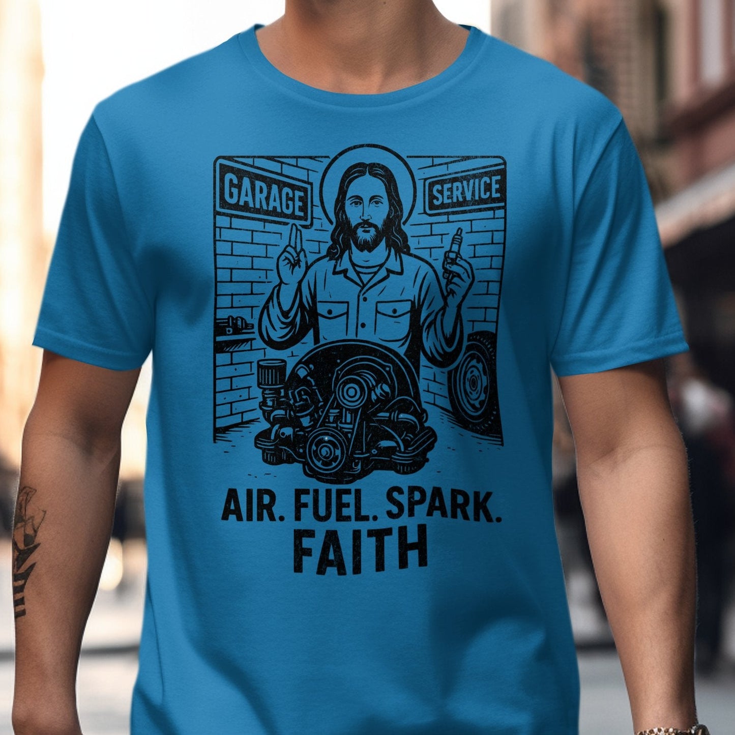 Air Fuel Spark Faith Garage Service T-shirt product