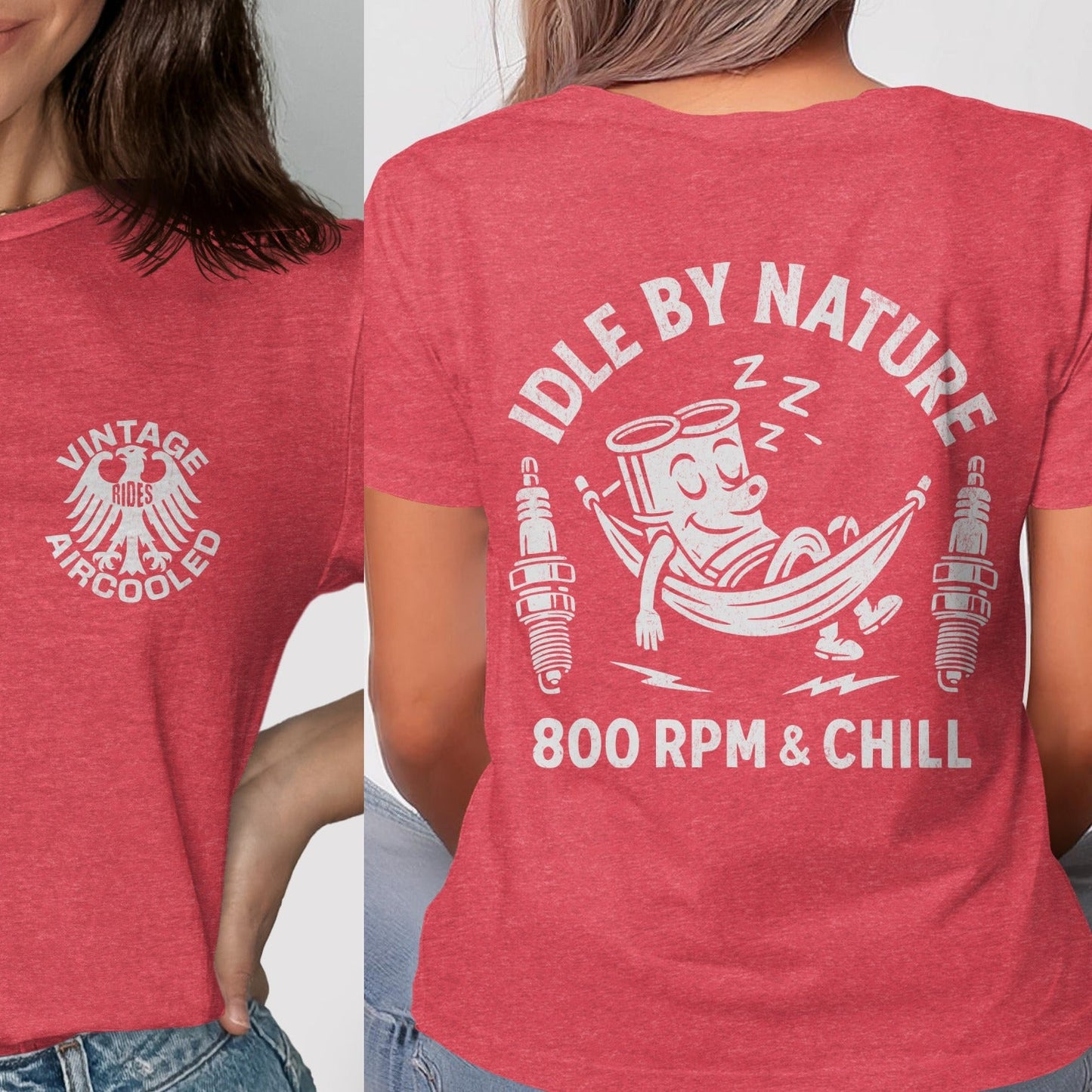 Vintage Aircooled Idle By Nature Graphic Tee product type