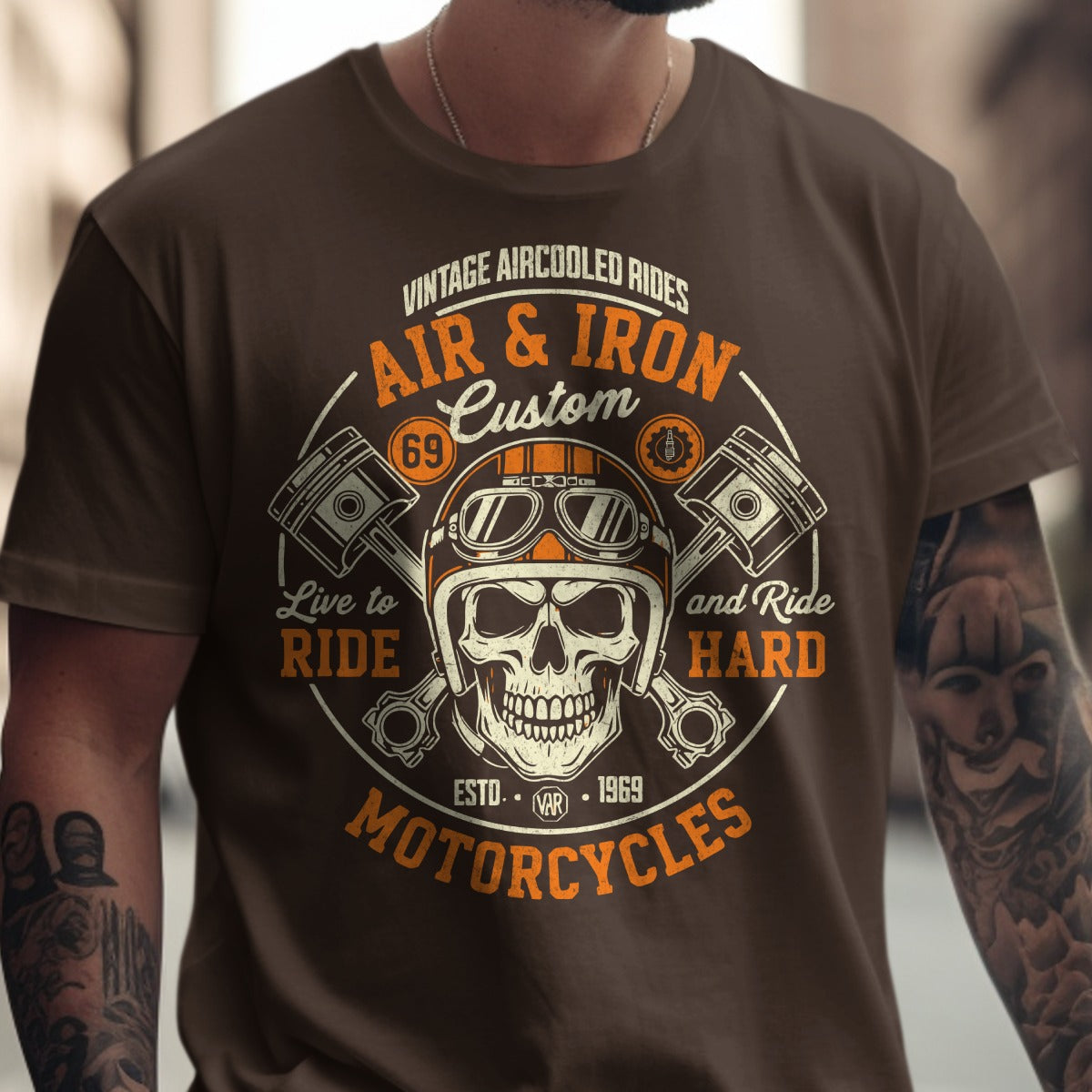 Air and Iron Custom Motorcycles T-shirt product