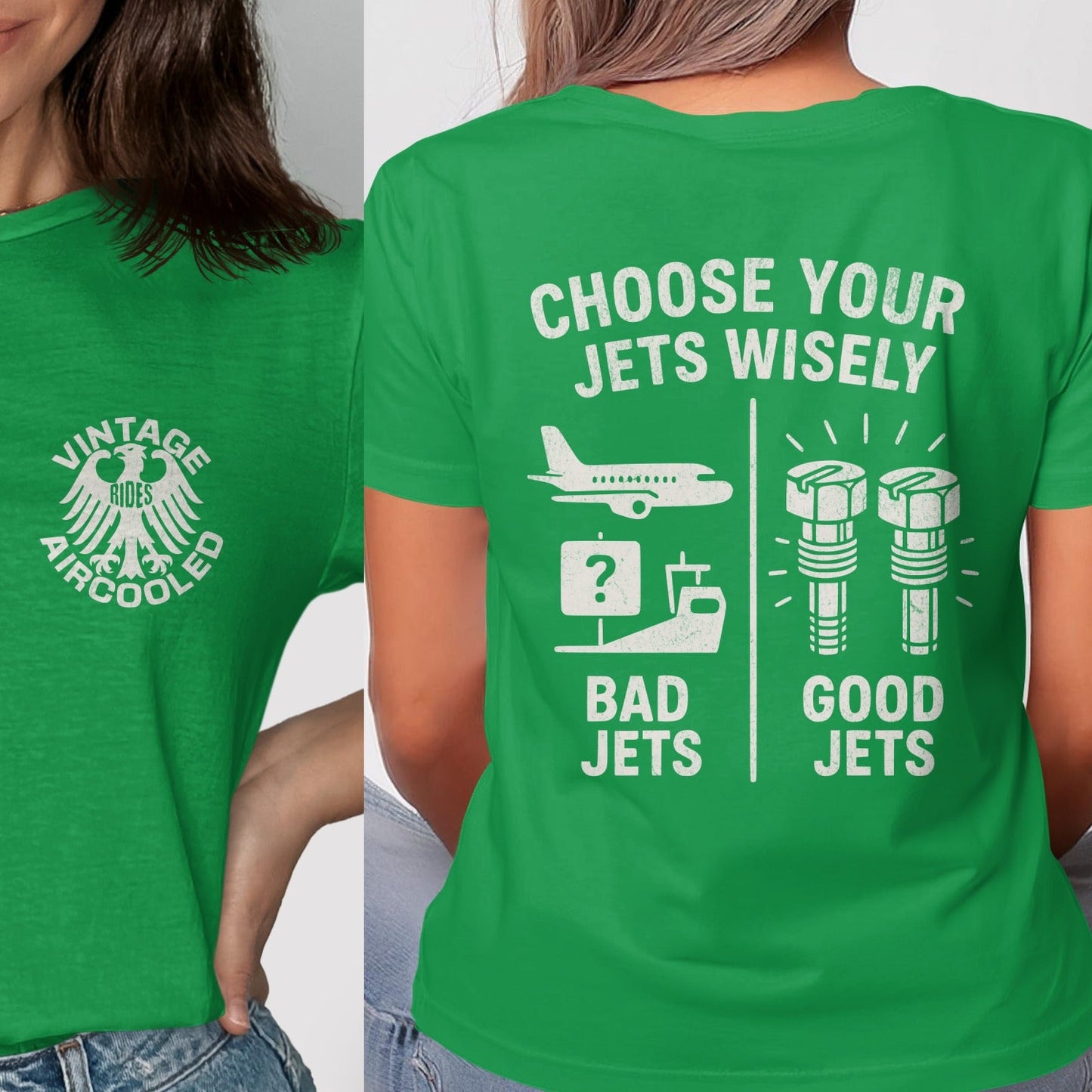 Vintage Aircooled Choose Your Jets Wisely T-shirt product type