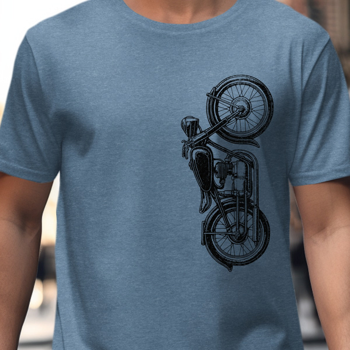 Vintage Motorcycle Graphic Casual Wear T-shirt product