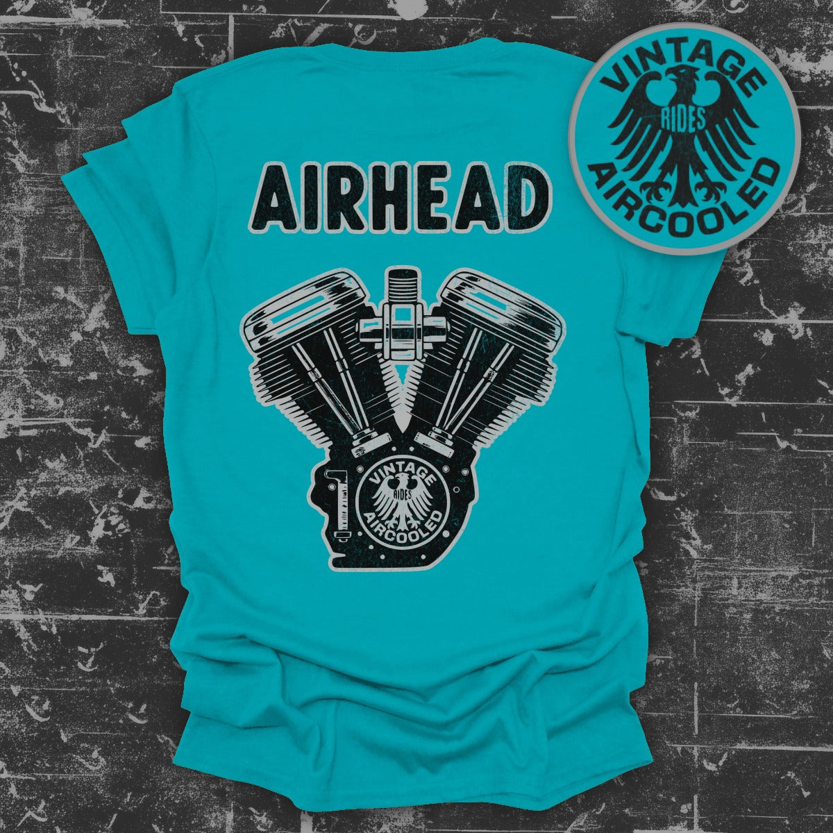 Vintage Rides Aircooled Engine Print Shirt product type