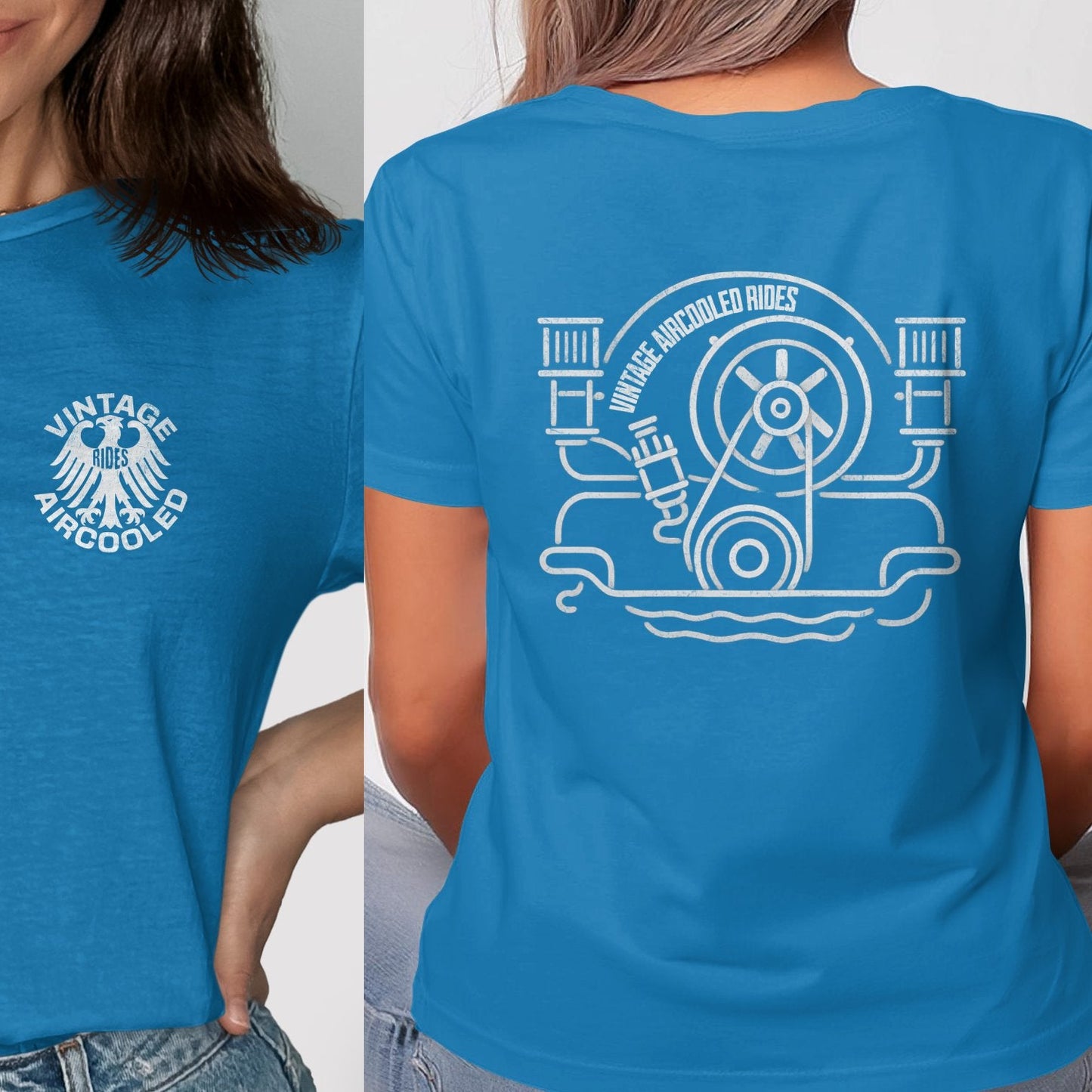 Vintage Aircooled Motor Engine Rides T-shirt product type