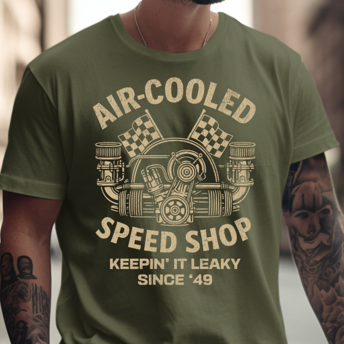 Air-Cooled Speed Shop Keepin' It Leaky T-shirt product