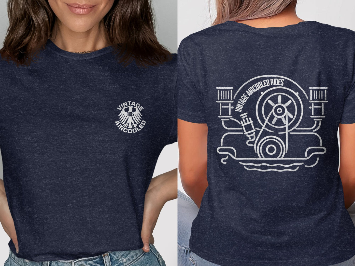 Vintage AirCooled Rides Vroom Vroom T-shirt