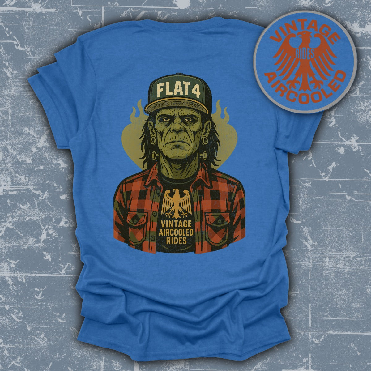 Flat4 Vintage Aircooled Rides Graphic T-Shirt product type