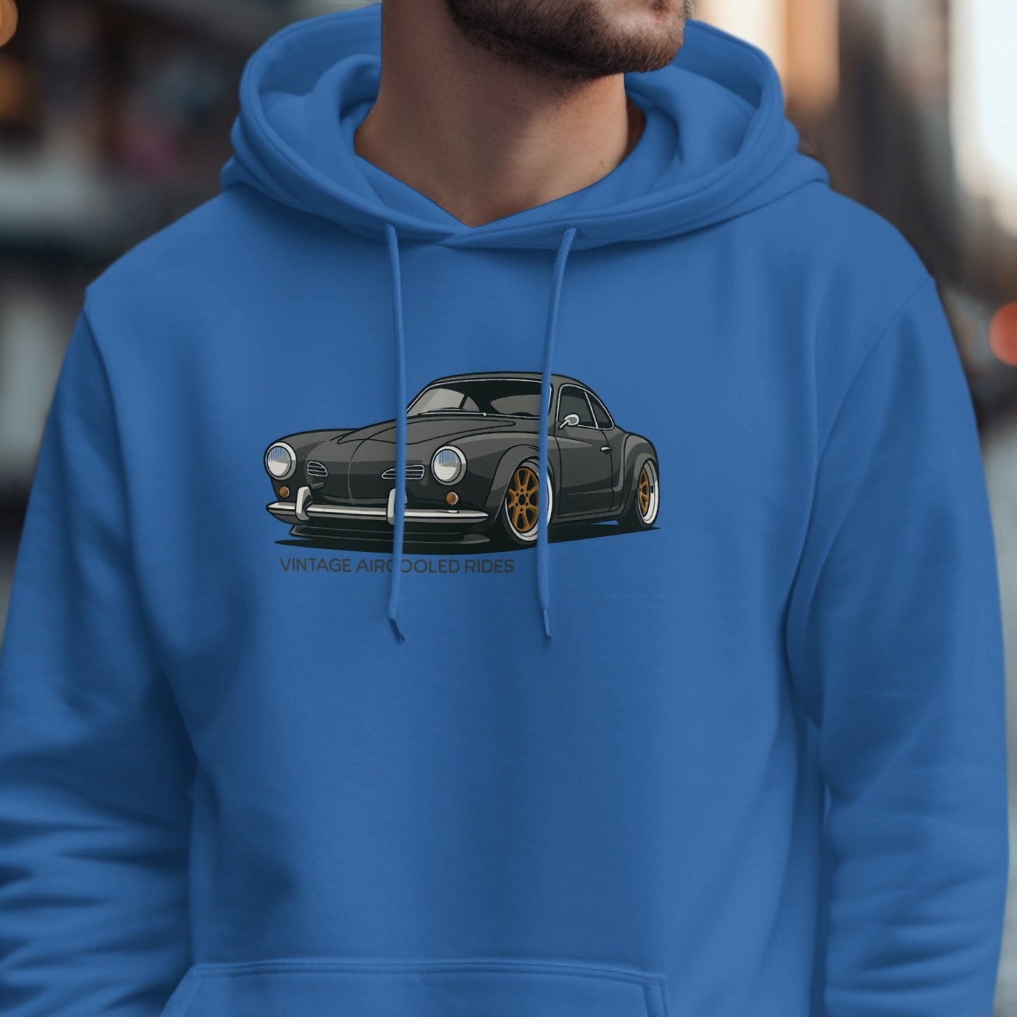 Vintage Art Air Cooled Rides Graphic Hoodie product type
