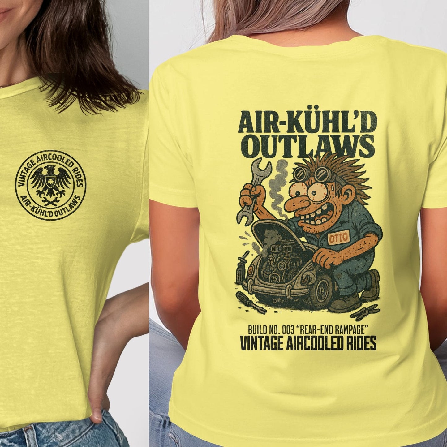 Trendy Vintage Aircooled Rides Outlaws T-shirt product type