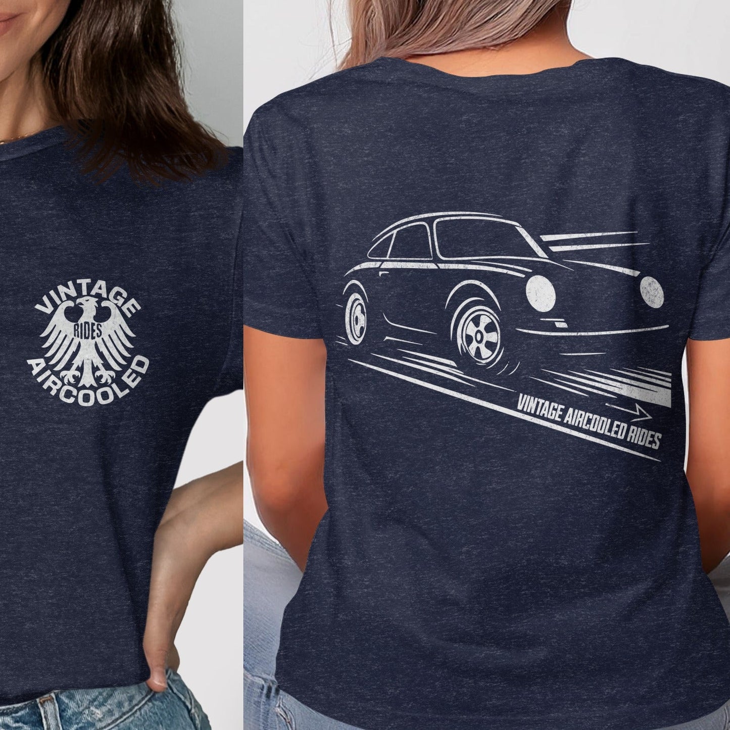 Vintage Aircooled Rides Graphic Tee Shirt product type