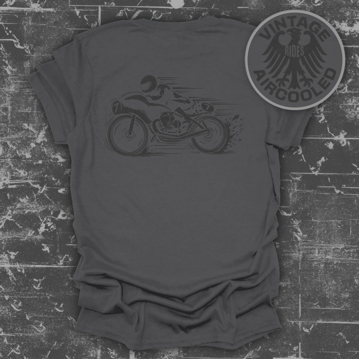 Vintage Rides Air Cooled Motorcycle Graphic T-Shirt product