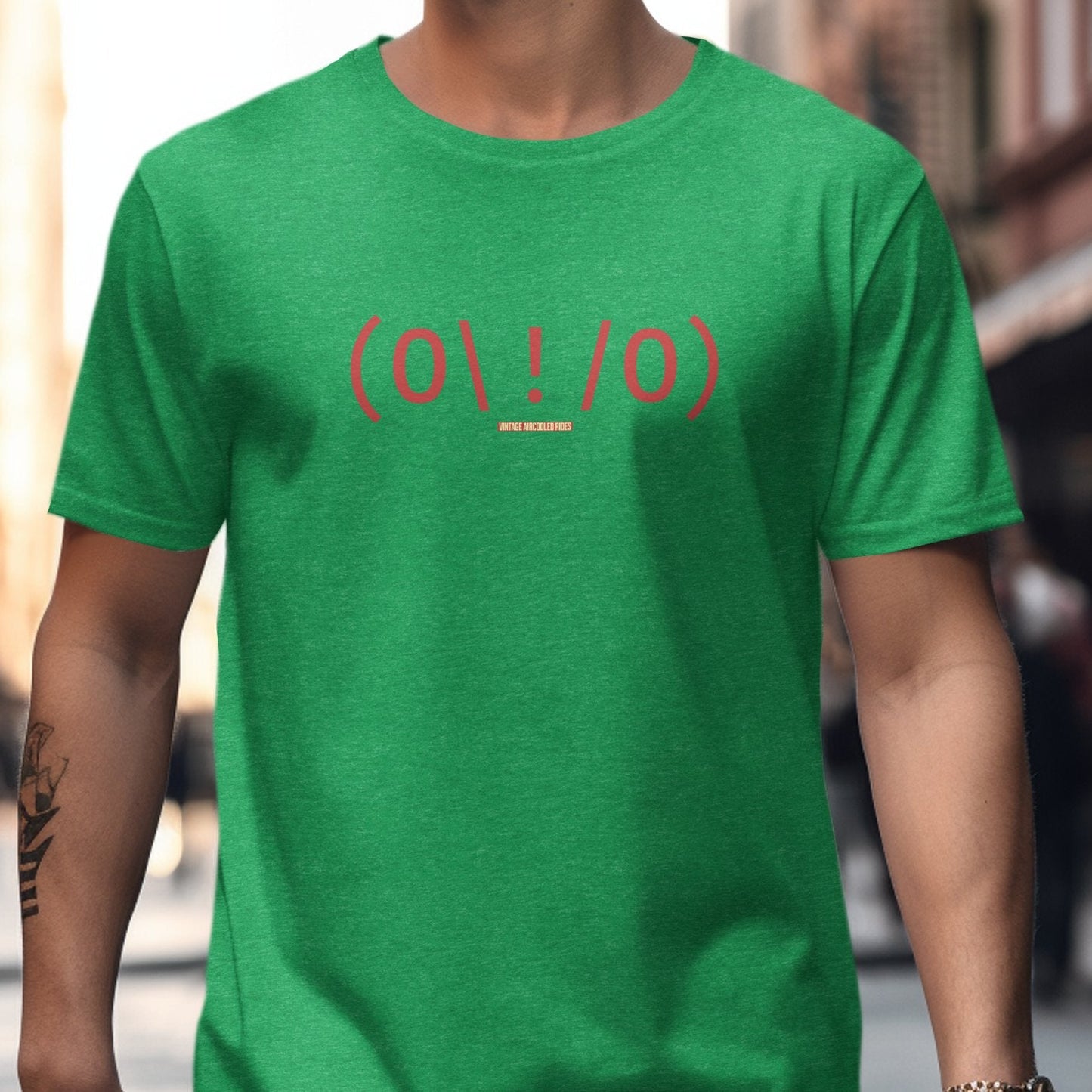 Stylish Green T-shirt with Unique Graphic Design product