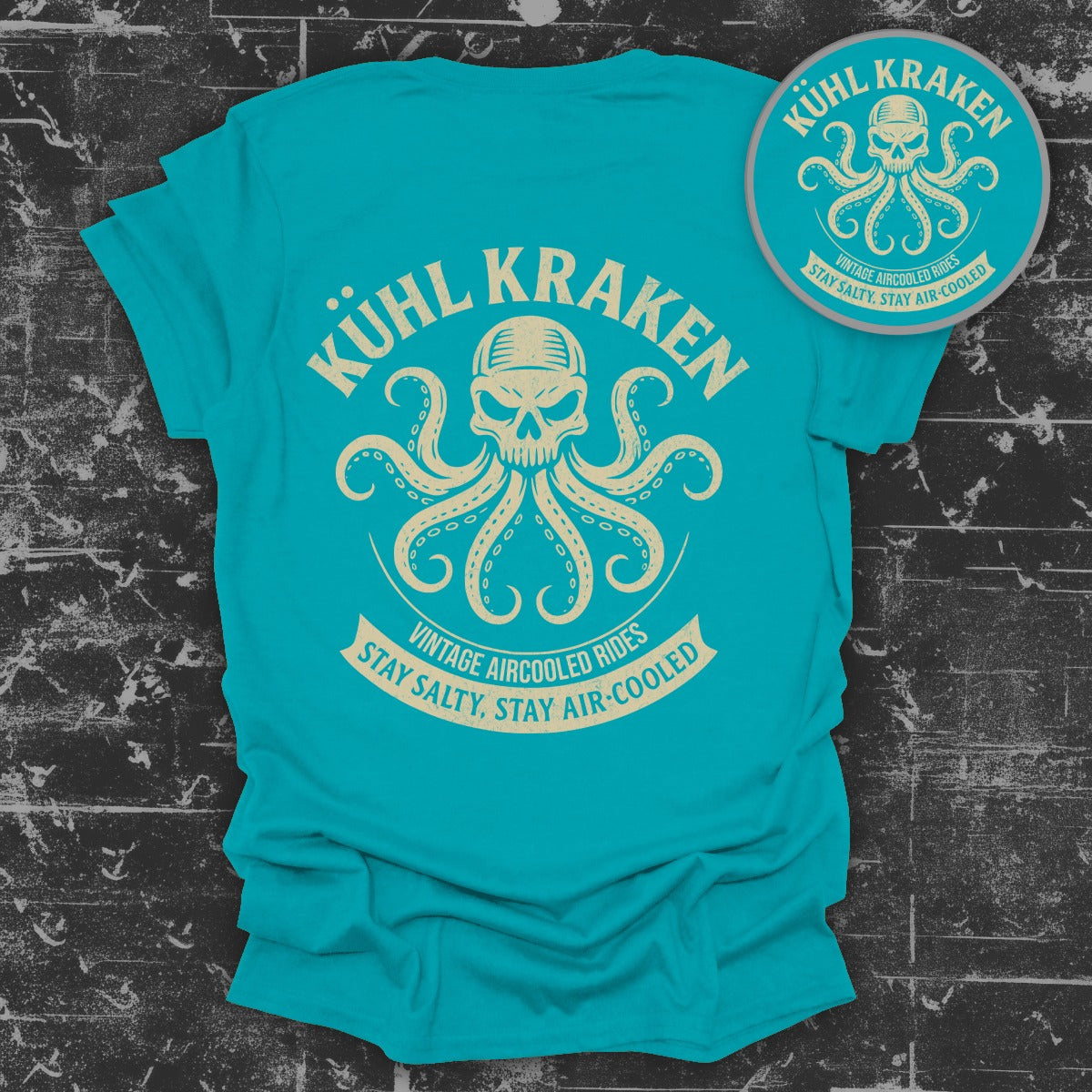 Stay Salty Air Cooled Chilling Teal Shirt product