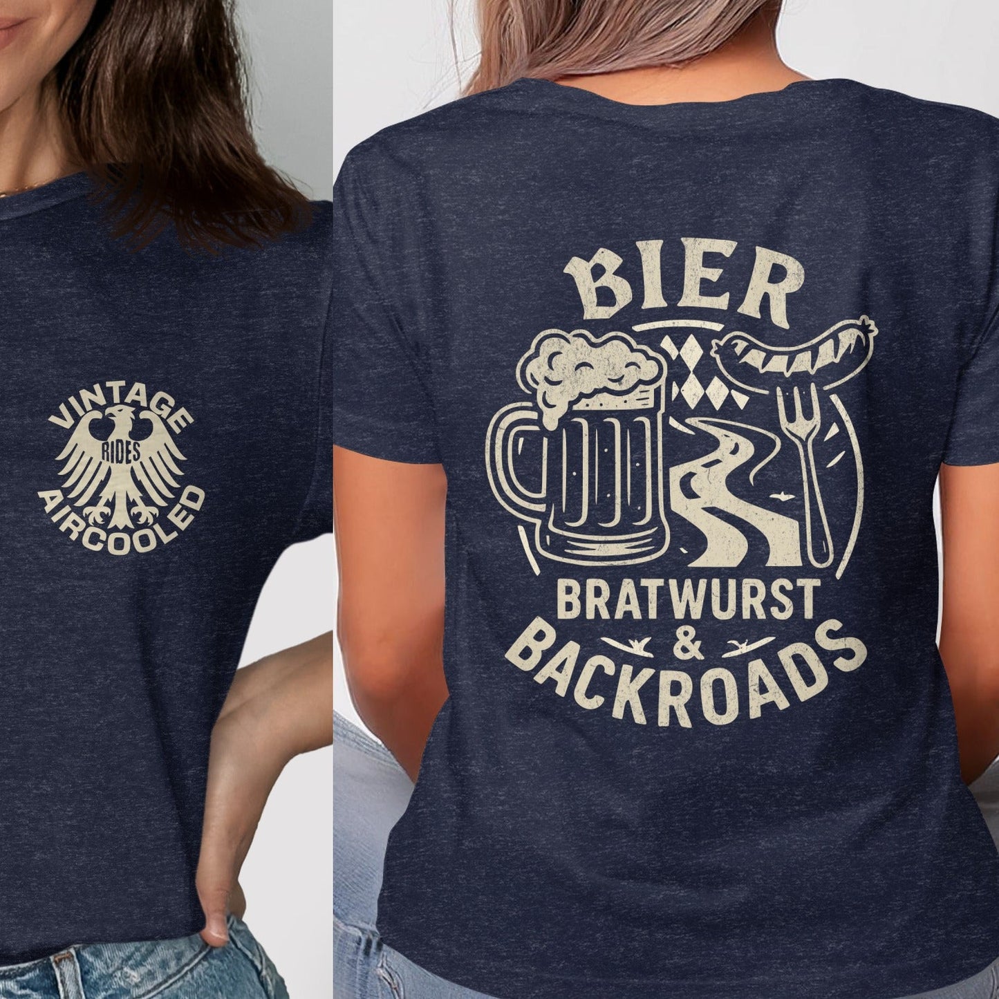 Vintage Aircooled Bier Bratwurst Backroads T-Shirt product