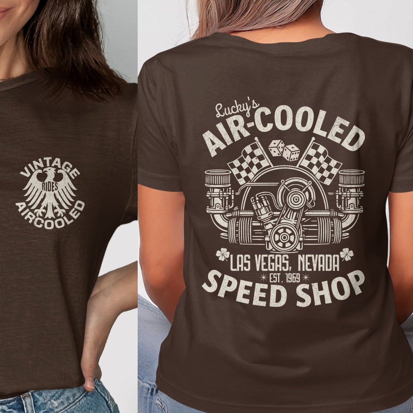 Air-Cooled Speed Shop Graphic Tee Shirt product