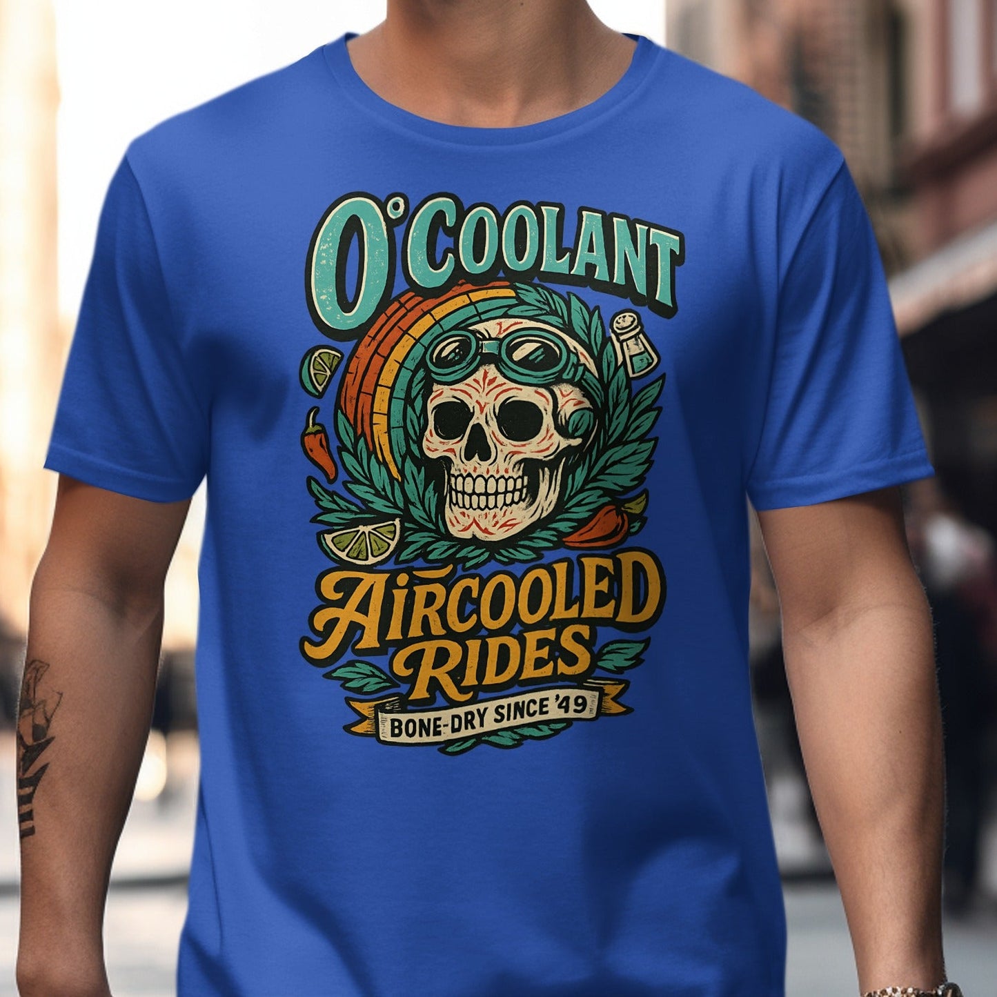 O'Coolant Aircooled Rides Bone Dry Since '49 T-shirt