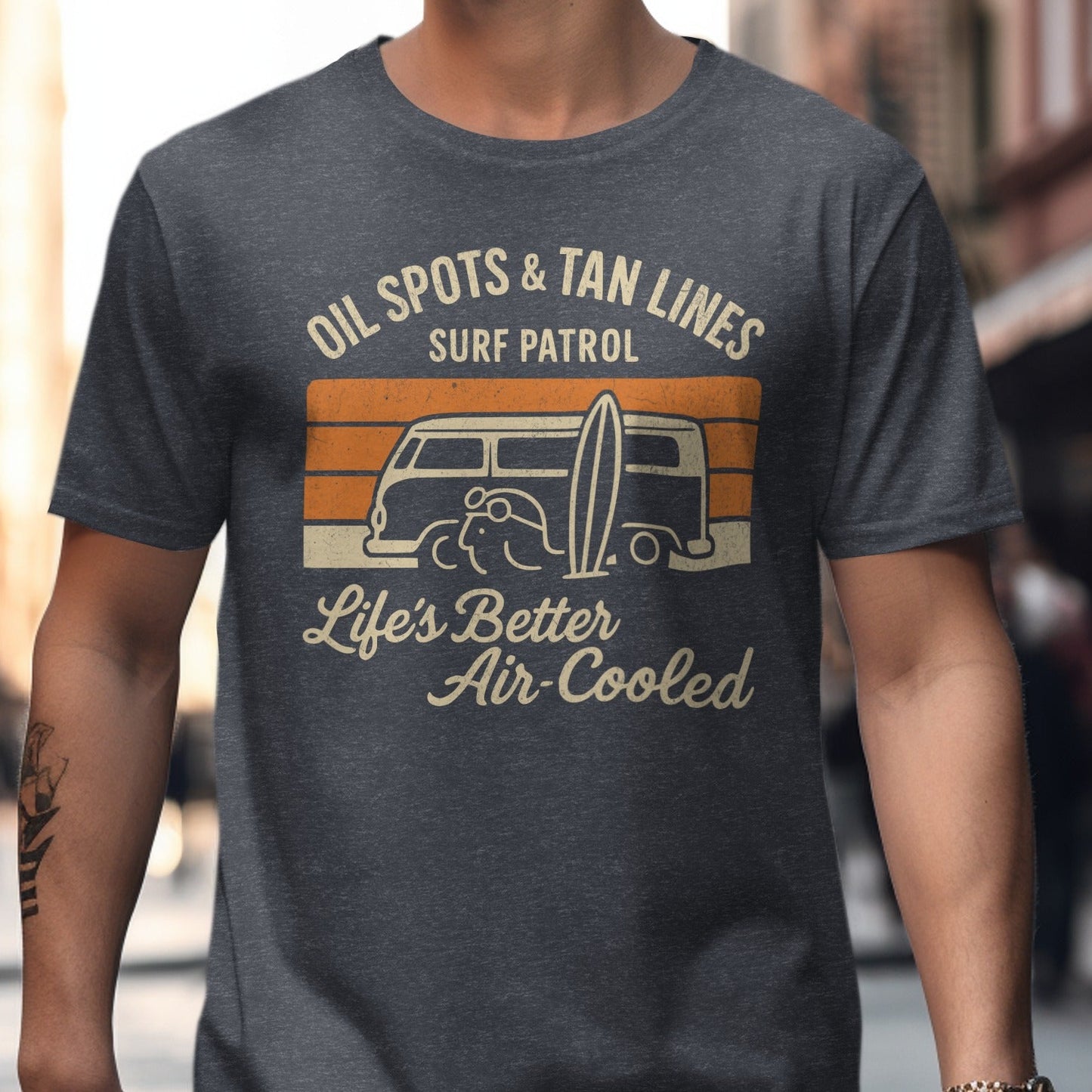 Oil Spots and Tan Lines Surf Patrol Graphic T-Shirt product