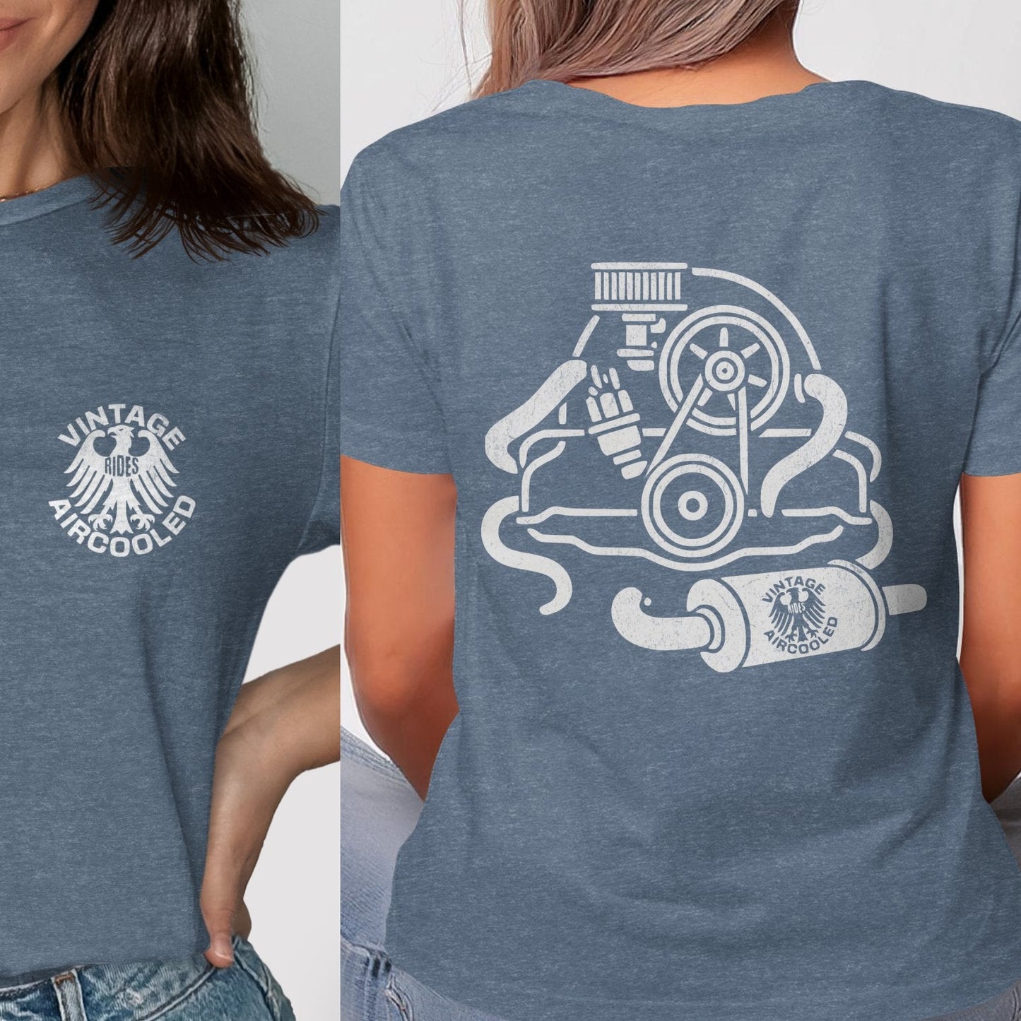Vintage Aircooled Engine Graphic Tee Shirt product type