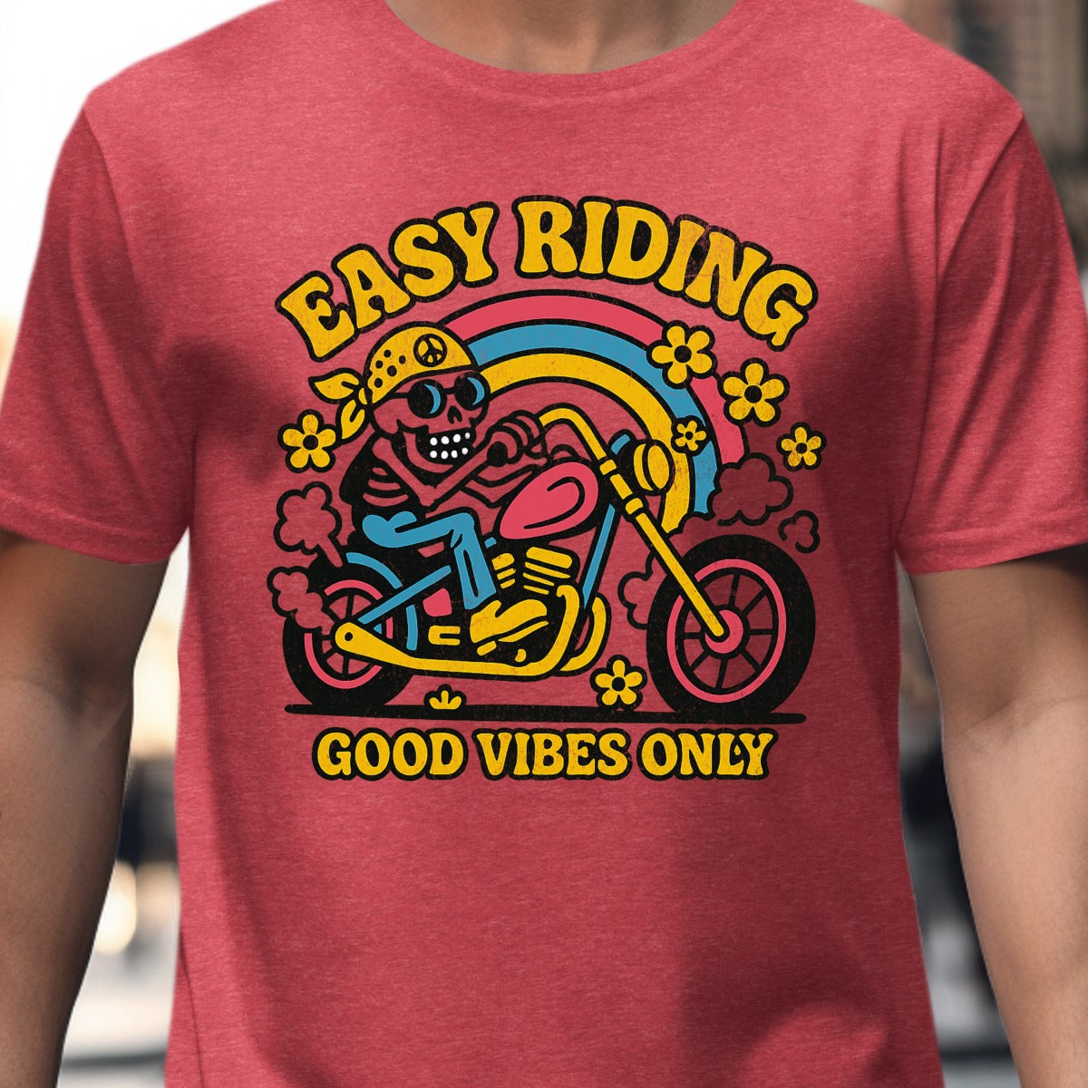 Easy Riding Good Vibes Only Biker Graphic product type