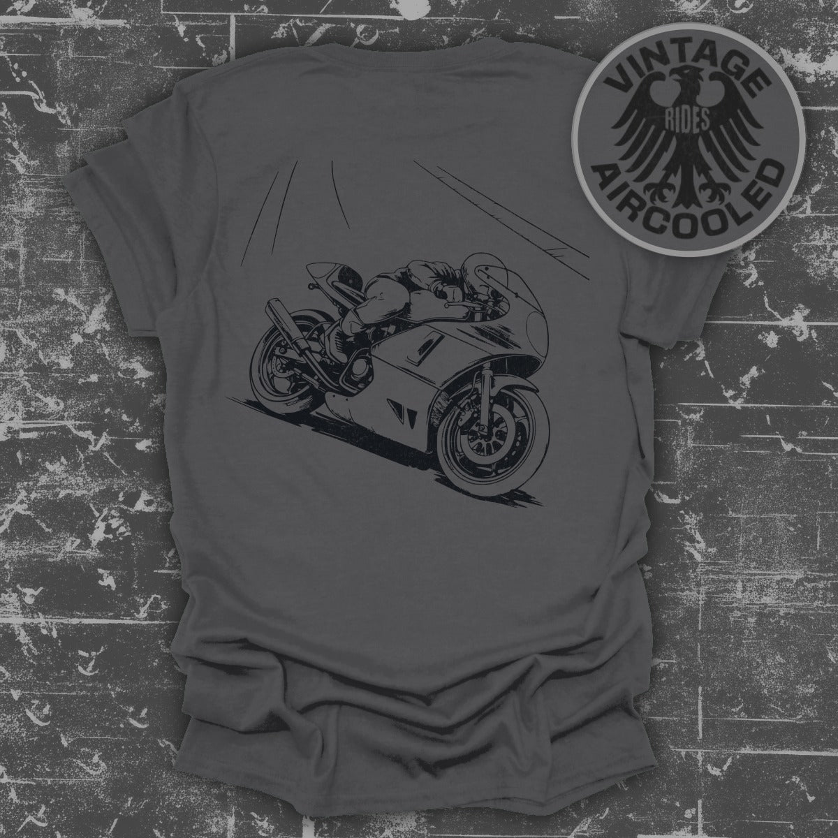 Vintage Aircooled Motorcycle Design T-Shirt product