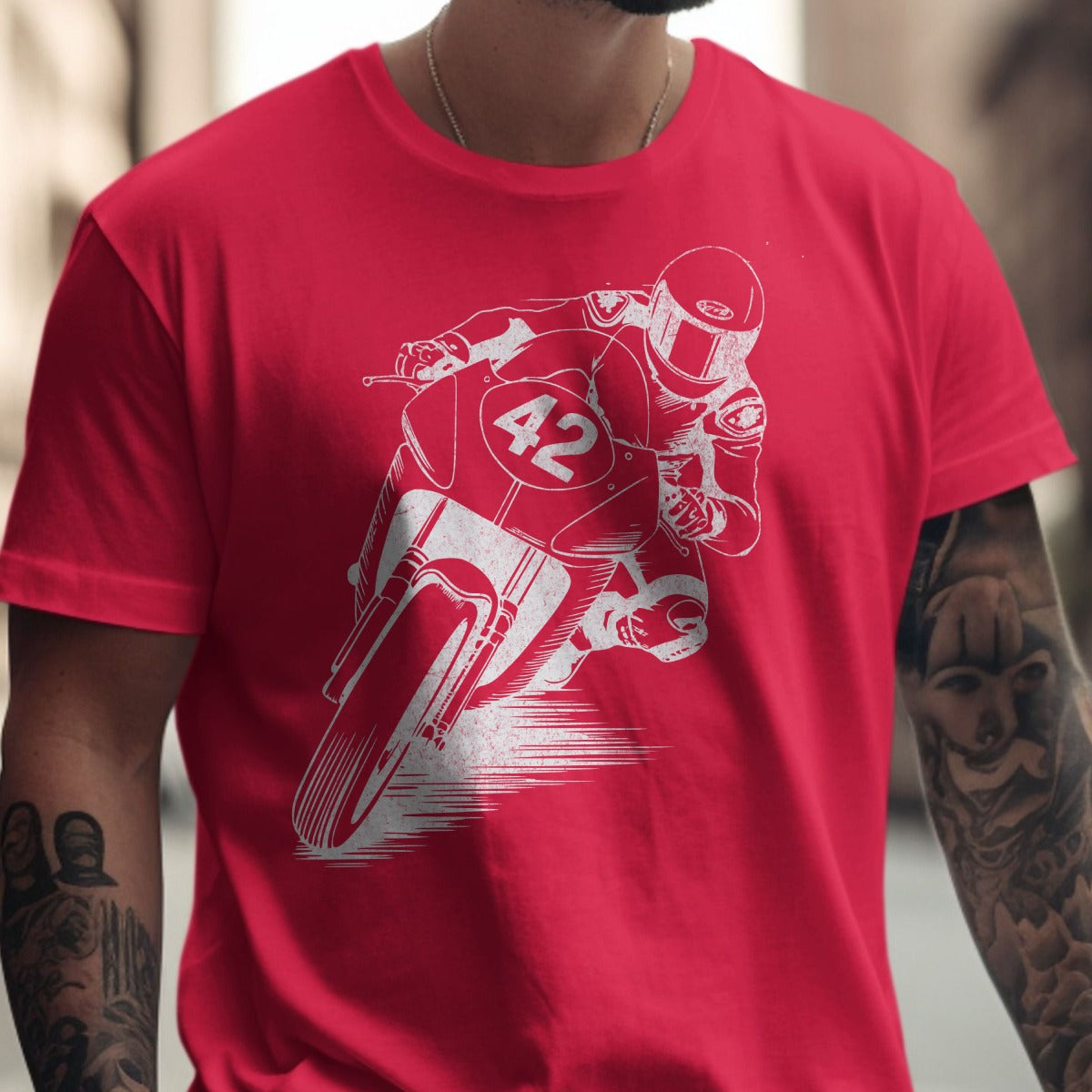Racing Motorcycle Rider Graphic Tee product