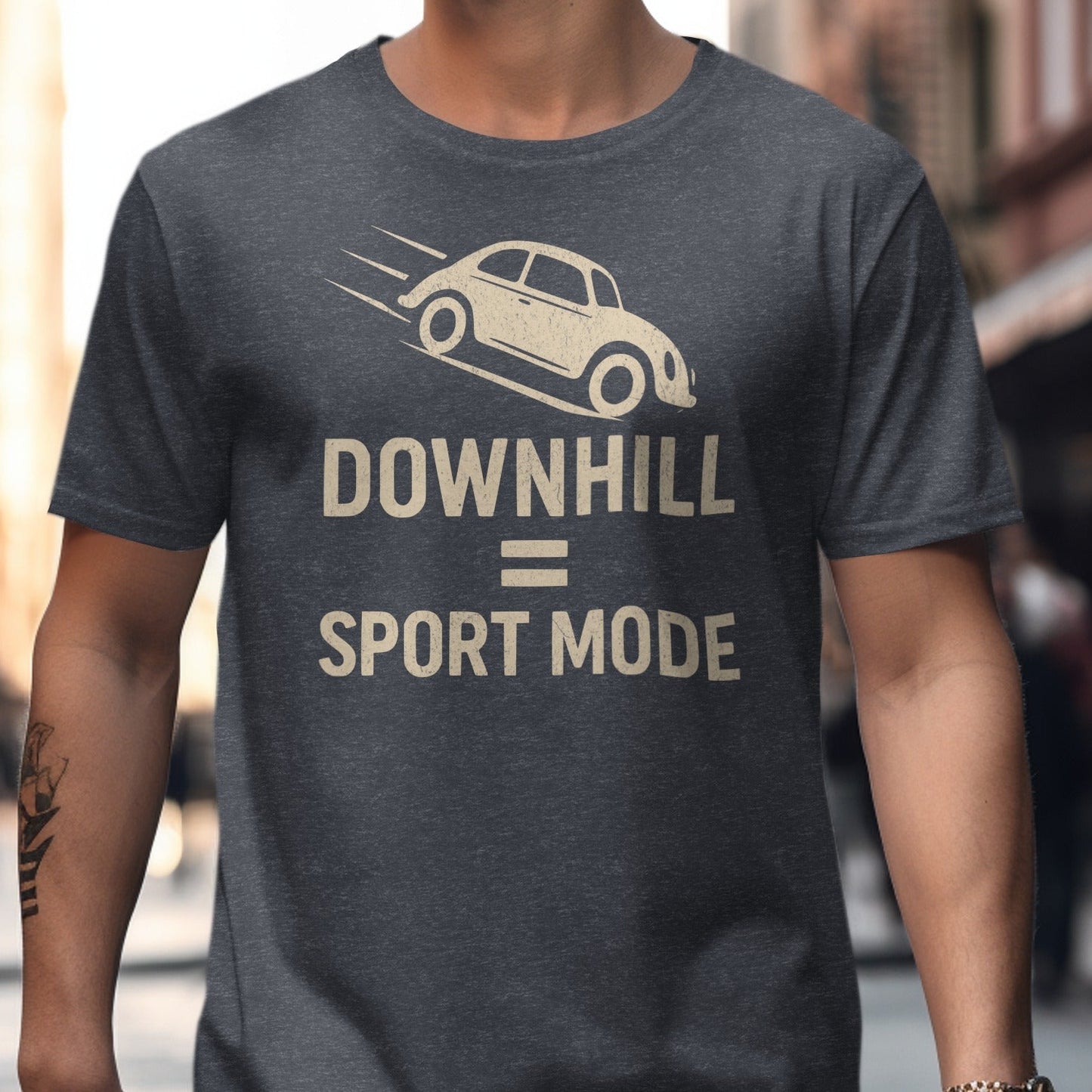 Downhill Sport Mode Funny Car Enthusiast T-shirt