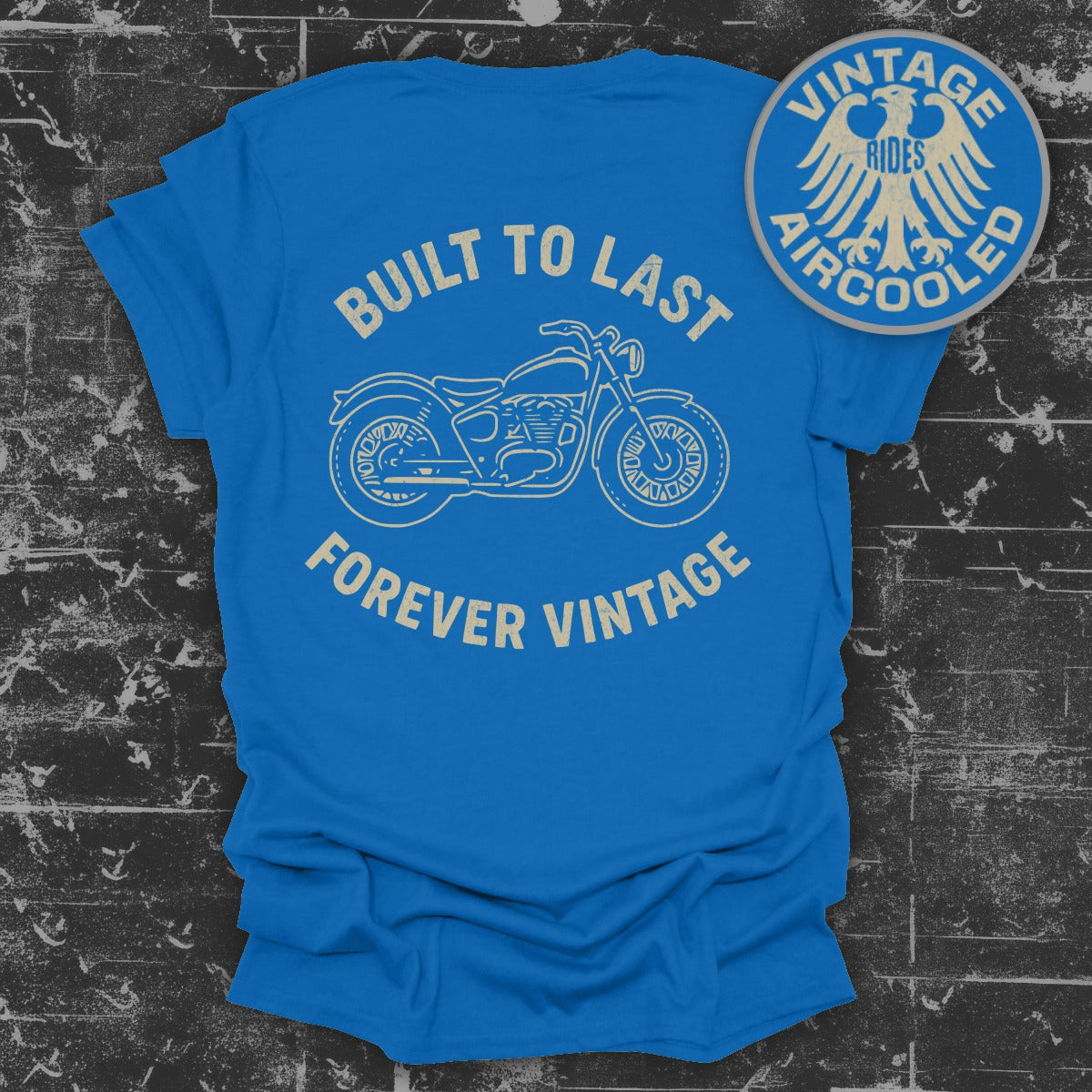 Built to Last Forever Vintage Motorcycle T-Shirt product