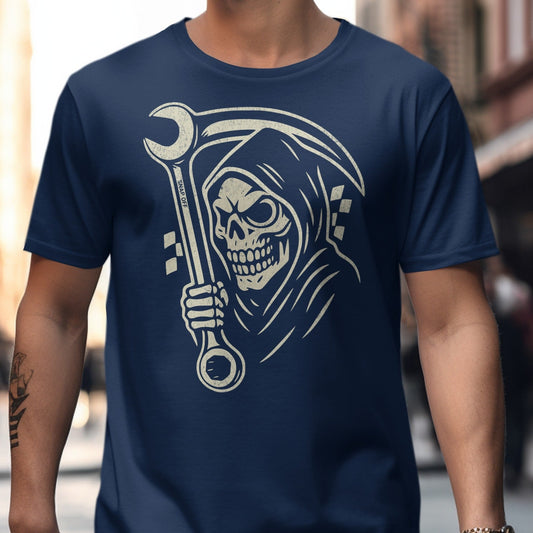 Grim Reaper with Wrench Graphic T-Shirt product type