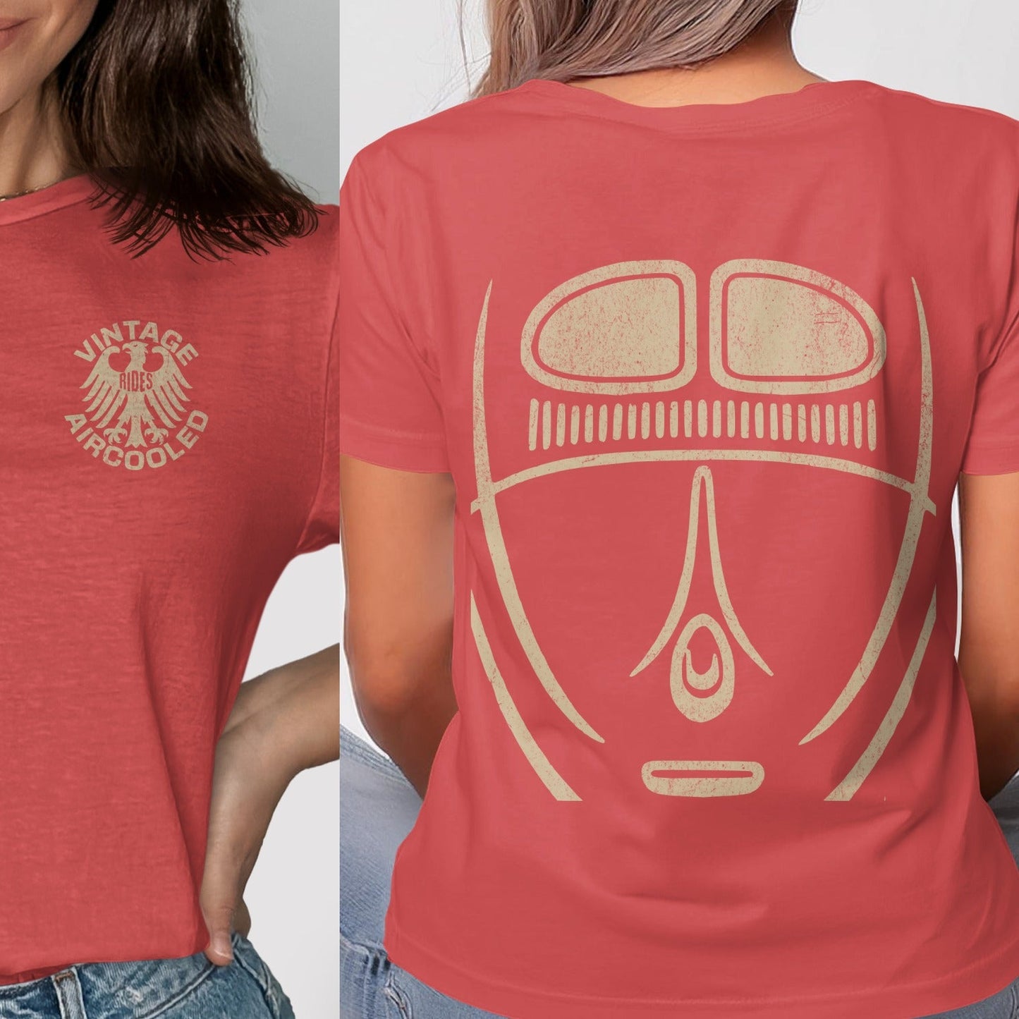 Vintage Aircooled Red T Shirt with Unique Design product